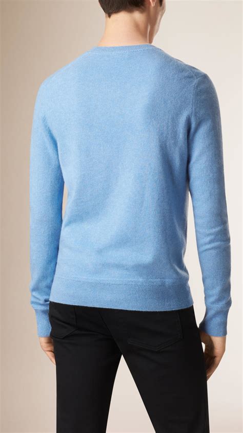 burberry crewneck blue|Burberry wool crewneck jumper.